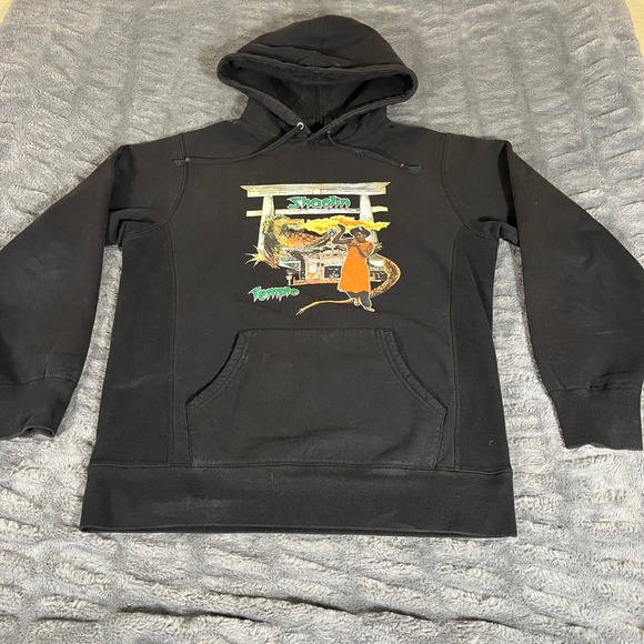 Supreme Other - Supreme Barrington Levy Shaolin Temple Hoodie Black FW16 Mens XL Made in Canada